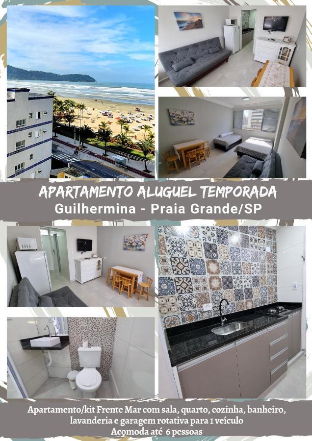 Apartamento kit Praia Grande na Guilhermina Frente Mar Praia Grande (Santos) Exterior foto